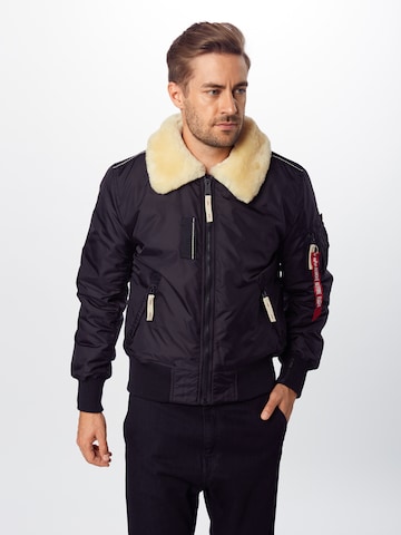 ALPHA INDUSTRIES Between-Season Jacket 'Injector III' in Black: front