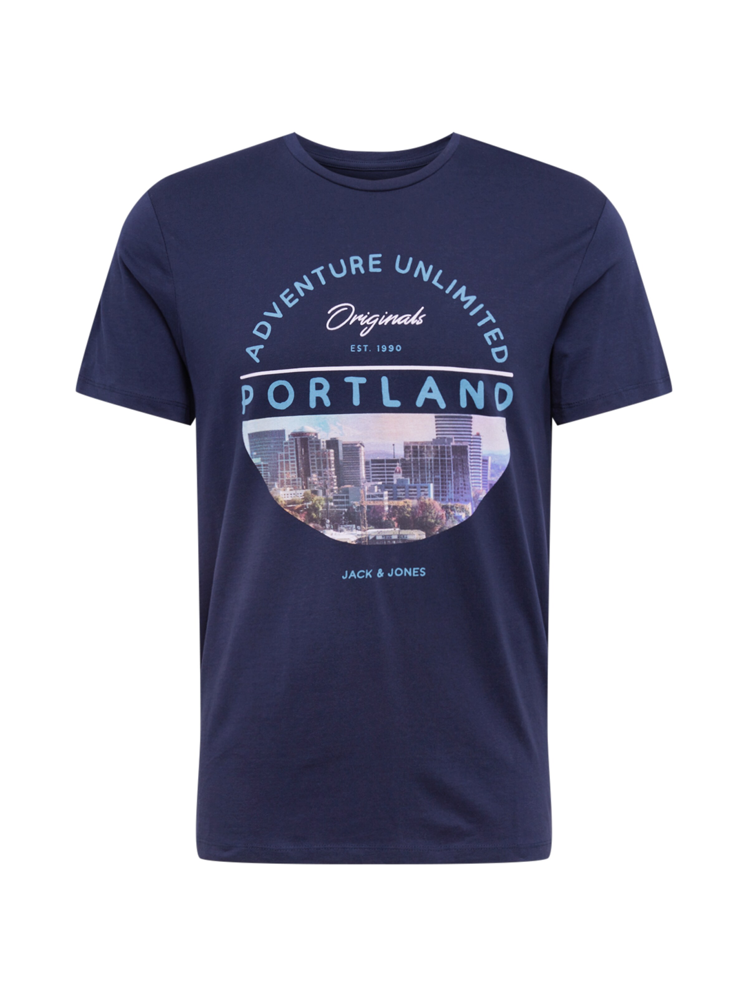 JACK & JONES - Shirt 'COOL CITY' in de kleur Navy