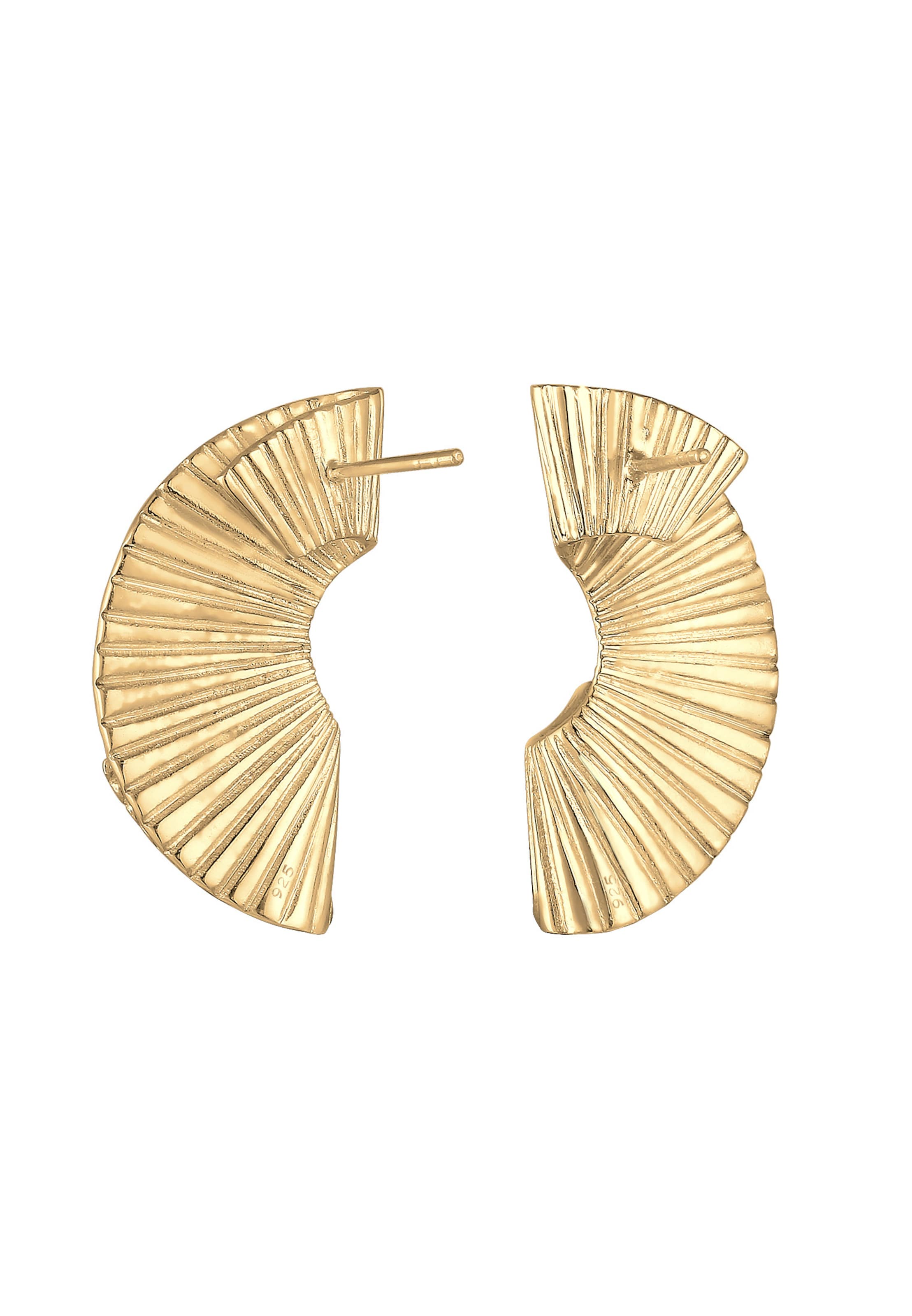 ELLI PREMIUM Øreringe 'Organic' i guld