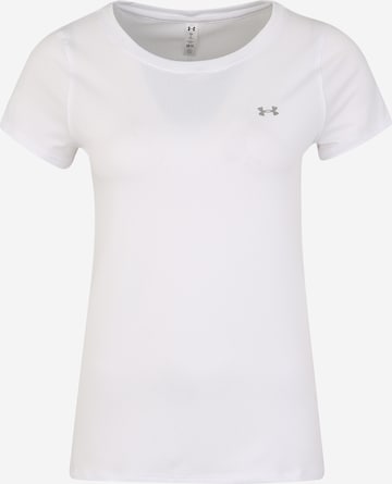 T-shirt fonctionnel UNDER ARMOUR en blanc : devant