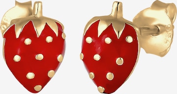 ELLI Earrings 'Erdbeere' in Red: front