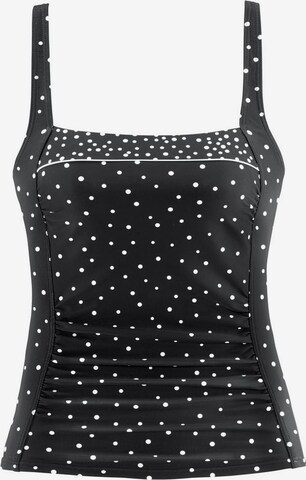 LASCANA Bustier Tankini Top in Schwarz: predná strana