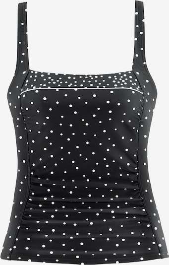 LASCANA Haut de tankini en noir / blanc, Vue avec produit