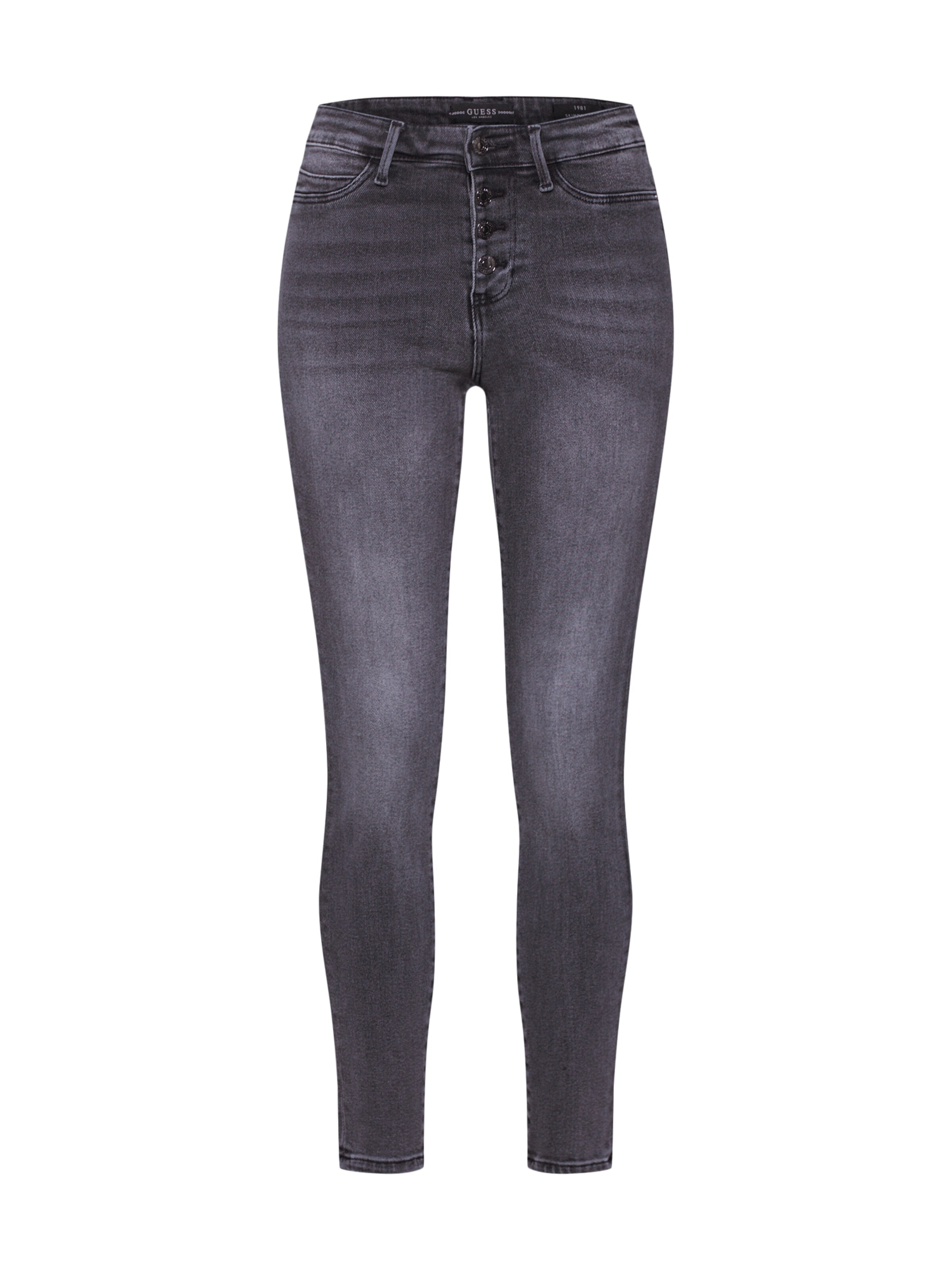 GUESS - Jeans '1981 EXPOSED BUTTON' in de kleur Grey denim