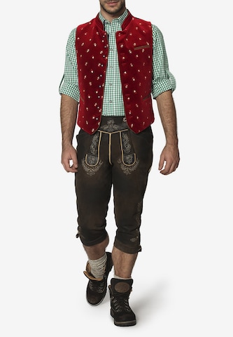 STOCKERPOINT Traditional vest 'Calzado' in Red