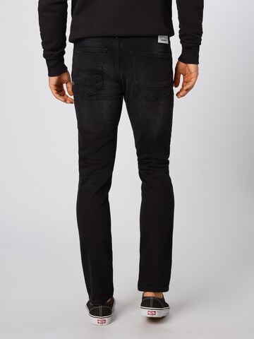 Coupe slim Jean 'RAZOR ACEB' DENHAM en noir : derrière