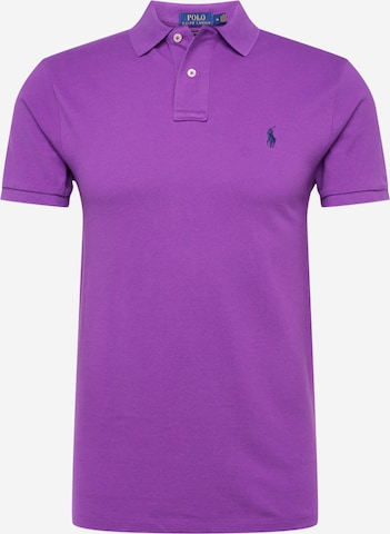 Polo Ralph Lauren Shirt 'SSKCSLIM1-SHORT SLEEVE-KNIT' in Purple: front