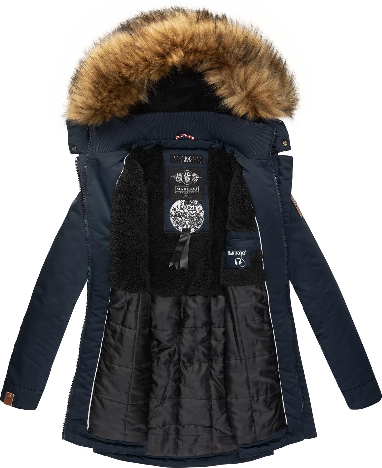 8bbLm Odzież MARIKOO Płaszcz zimowy Sanakoo w kolorze Niebieska Nocm 