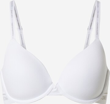 Calvin Klein Underwear Bra 'LIGHTLY LINED DEMI' in White: front