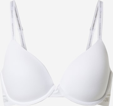 Calvin Klein Underwear BH 'LIGHTLY LINED DEMI' in Wit: voorkant