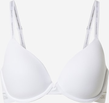 Calvin Klein Underwear - Sujetador 'LIGHTLY LINED DEMI' en blanco: frente