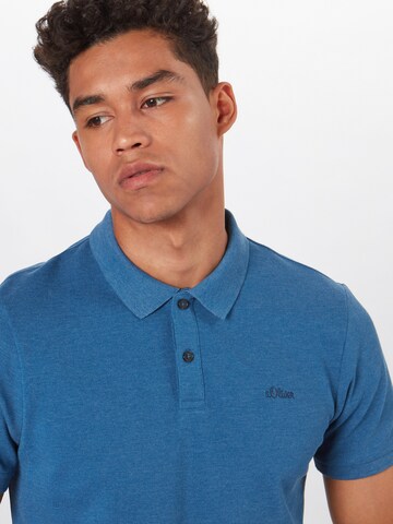 s.Oliver Poloshirt in Blau