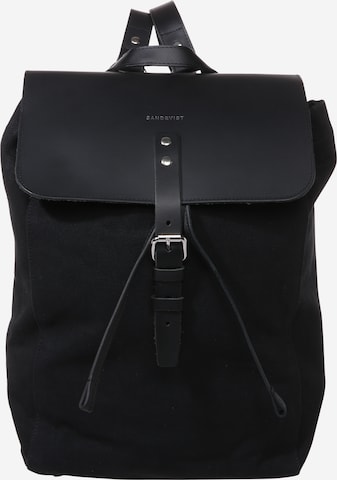 SANDQVIST Backpack 'Alva' in Black: front