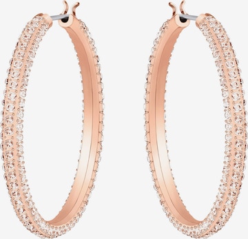 Swarovski - Brincos 'Stone' em ouro: frente