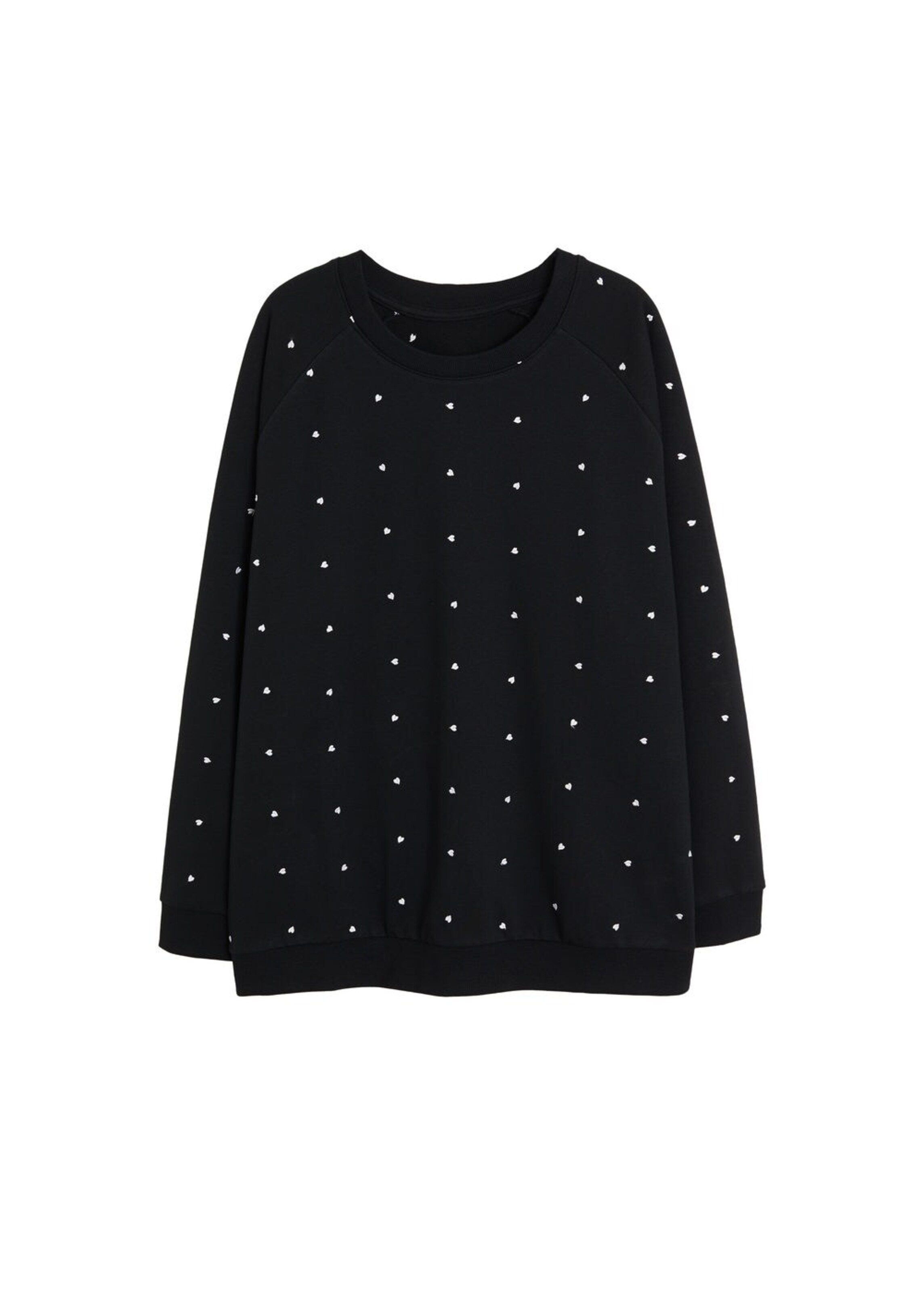 VIOLETA by Mango - Sweatshirt 'Cuore' in schwarz