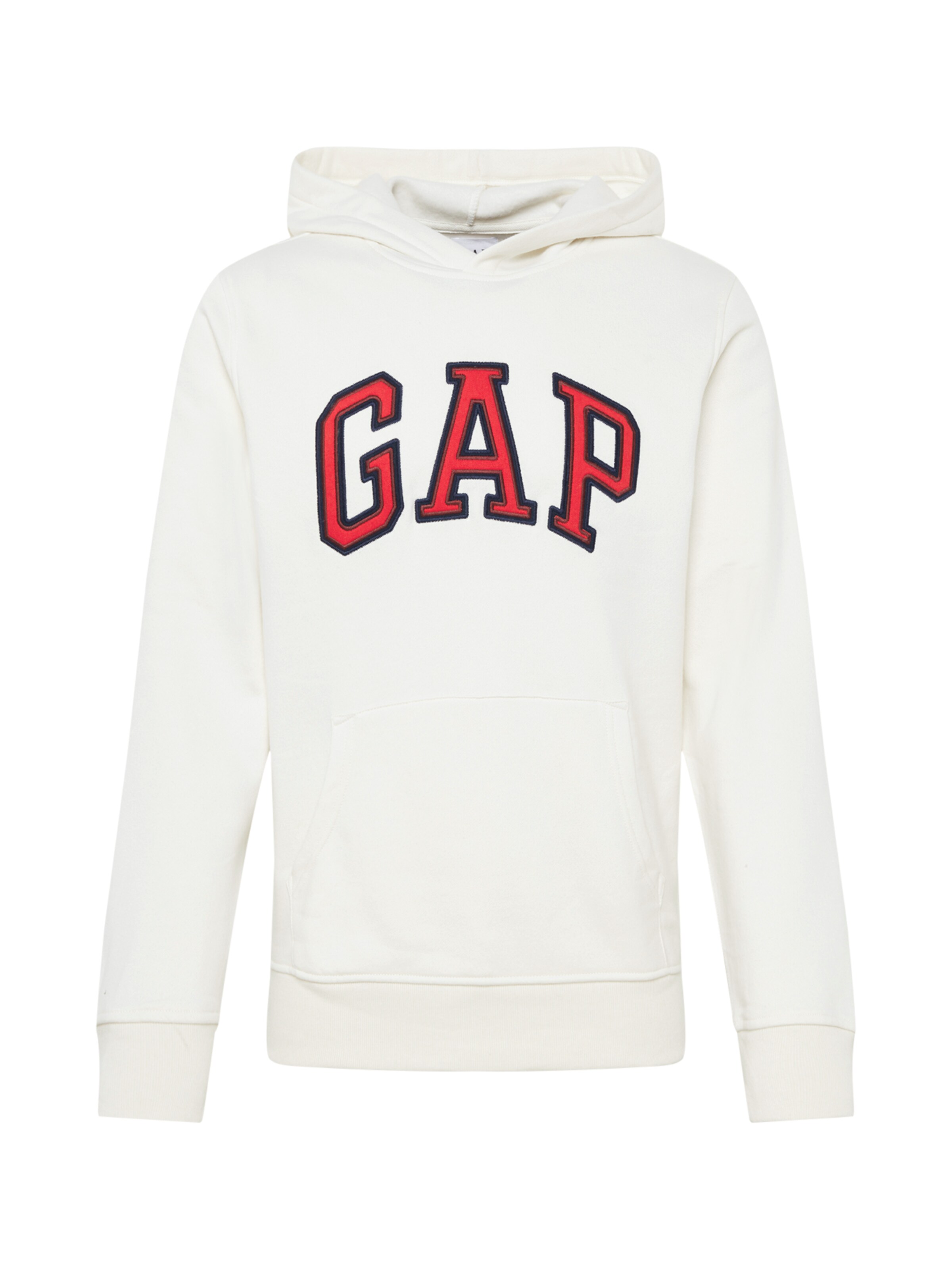GAP - Sweatshirt 'ARCH PO HD' in de kleur Ecru