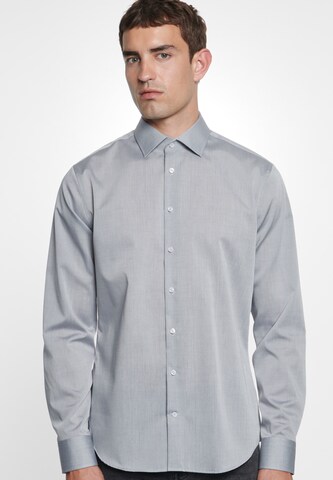 SEIDENSTICKER Slim fit Business Shirt in Grey