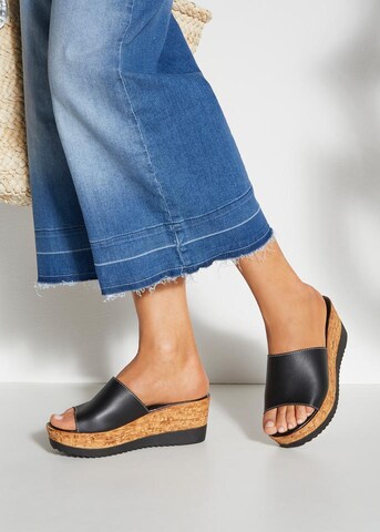 LASCANA Mules in Black
