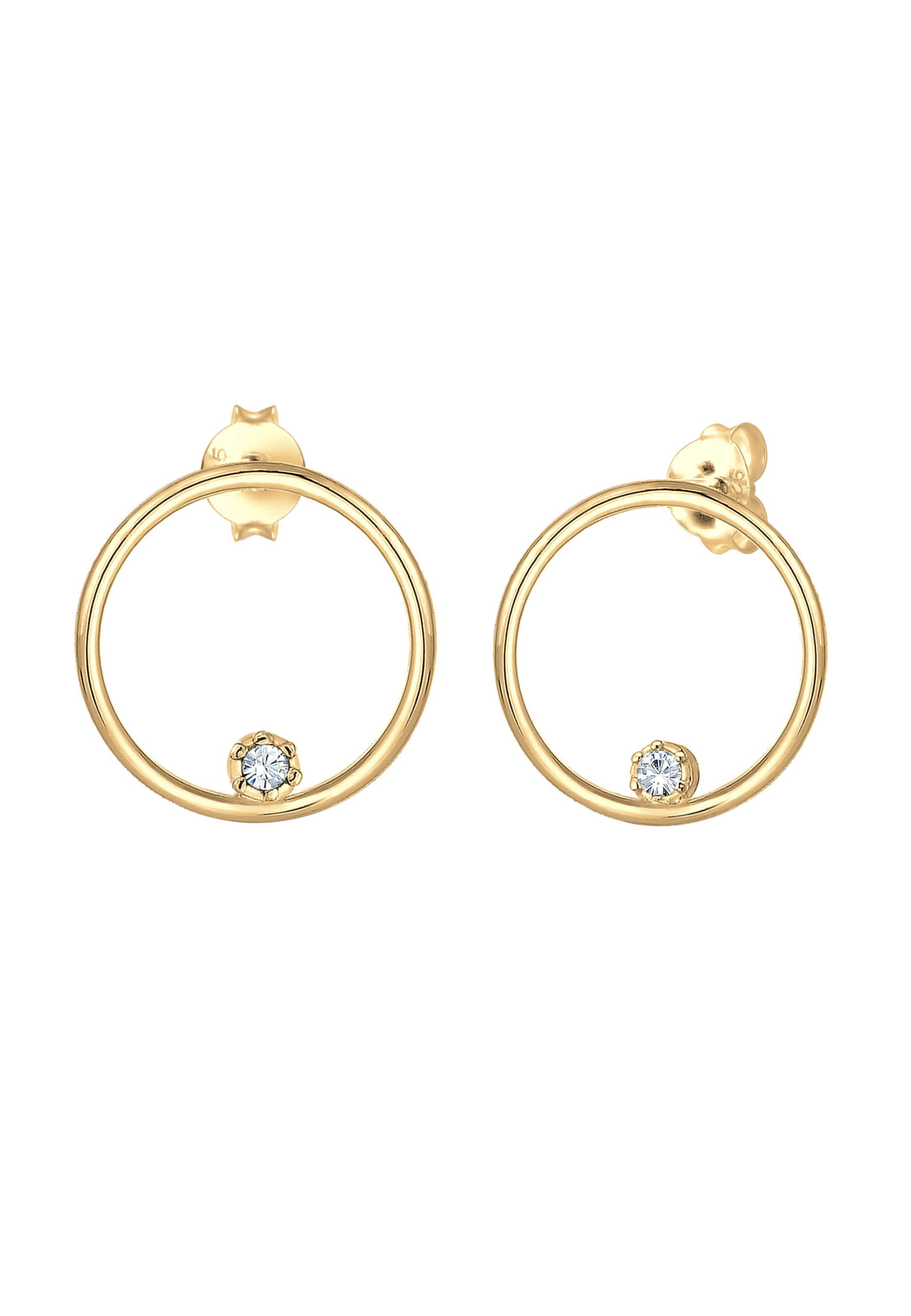 Boucles d'oreilles ELLI en or : devant