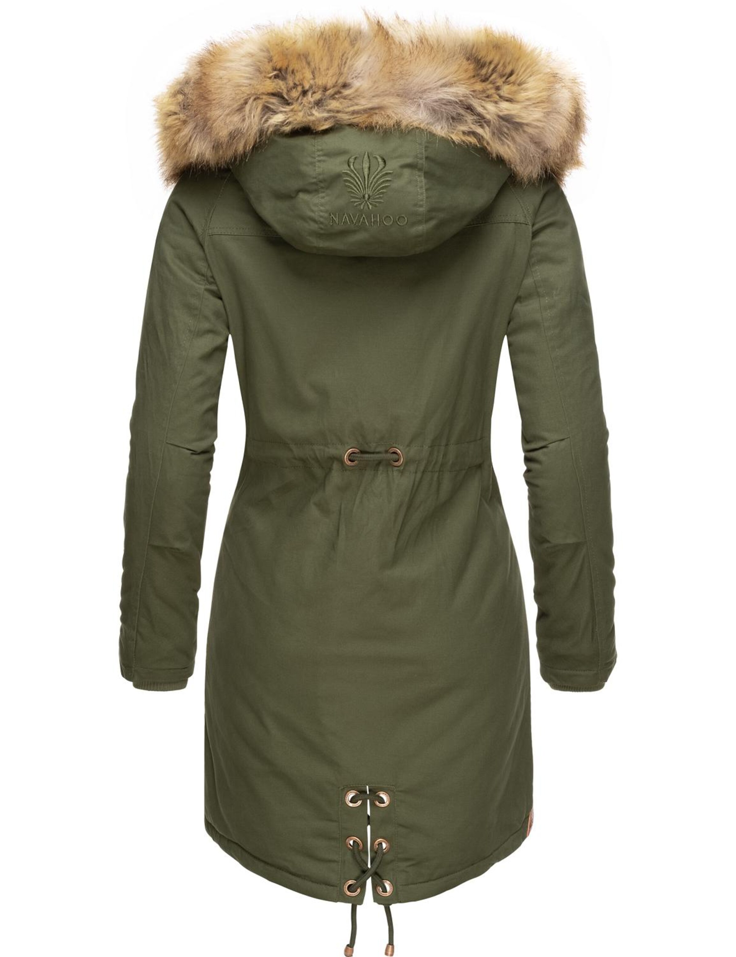 NAVAHOO Vinterparkas 'Rosinchen' i grön