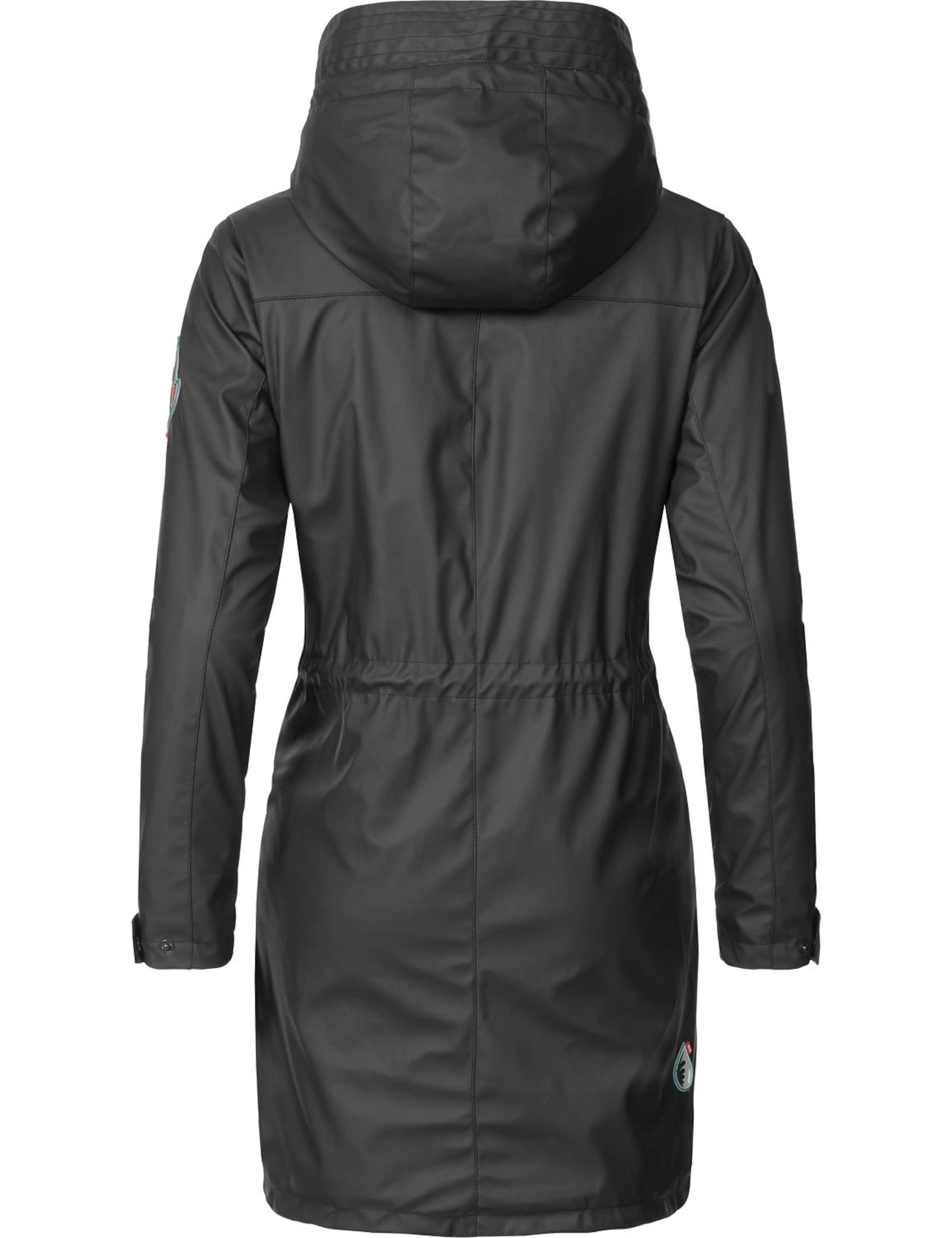 NAVAHOO Ανοιξιάτικο και φθινοπωρινό παλτό 'Deike' σε μαύρο