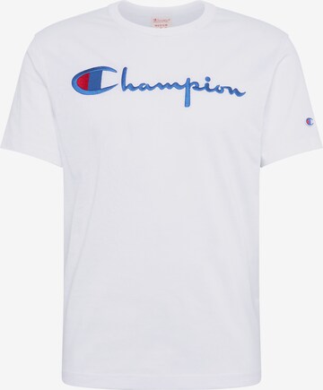 Champion Reverse Weave Тениска в бяло: отпред