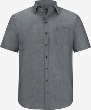 Jan Vanderstorm Comfort fit Button Up Shirt 'Evin' in Grey: front