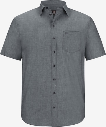 Jan Vanderstorm Comfort fit Button Up Shirt 'Evin' in Grey: front