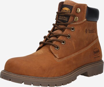 Dockers by Gerli Lace-Up Boots in Brown: front