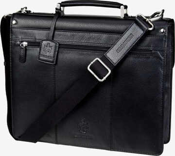 LEONHARD HEYDEN Document Bag 'Berlin' in Black