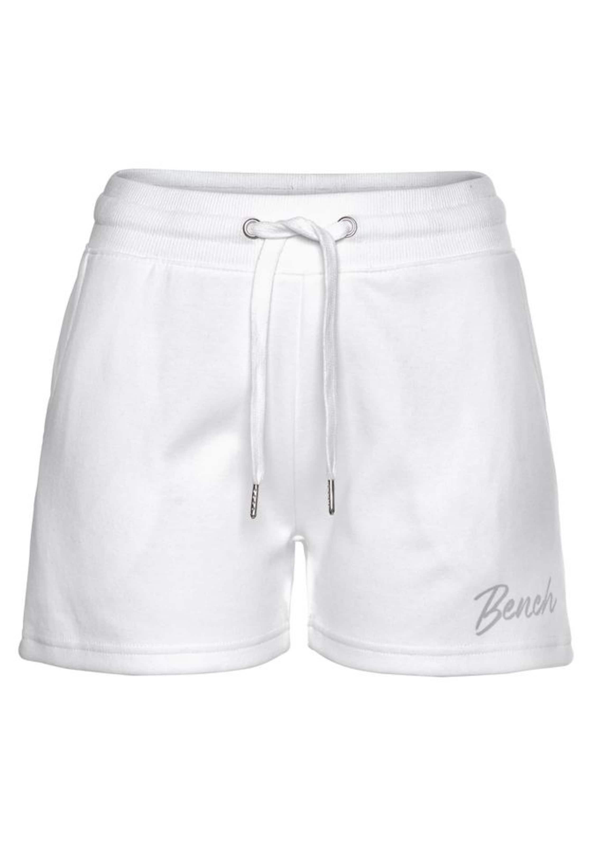 BENCH Pyjamashorts in Weiß: Vorderseite