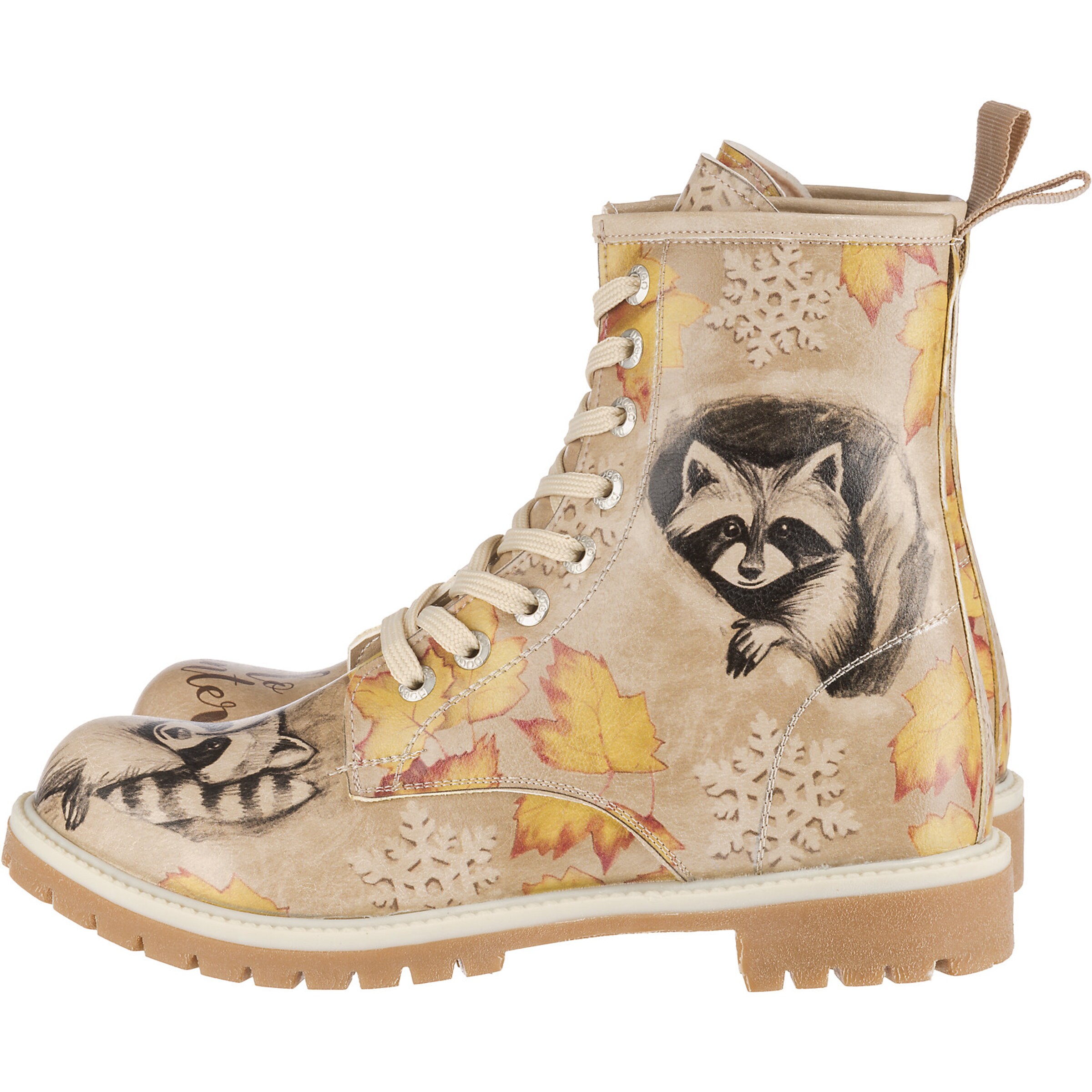 DOGO Stiefelette 'Raccoon' in Beige