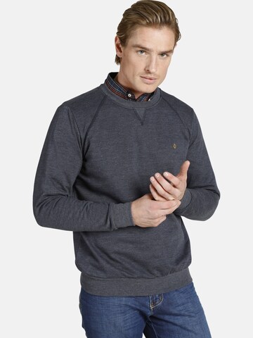 Sweat-shirt Charles Colby en bleu : devant