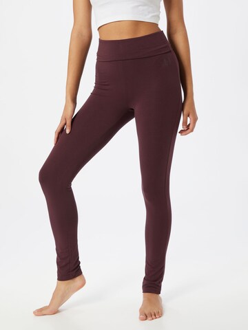 CURARE Yogawear Workout Pants in Red: front