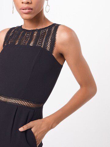 Bardot Jumpsuit 'Lace Trim' in Schwarz