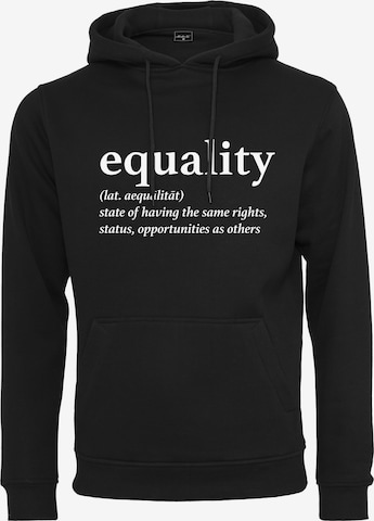 Merchcode Sweatshirt 'Equality Definition' in Schwarz: predná strana