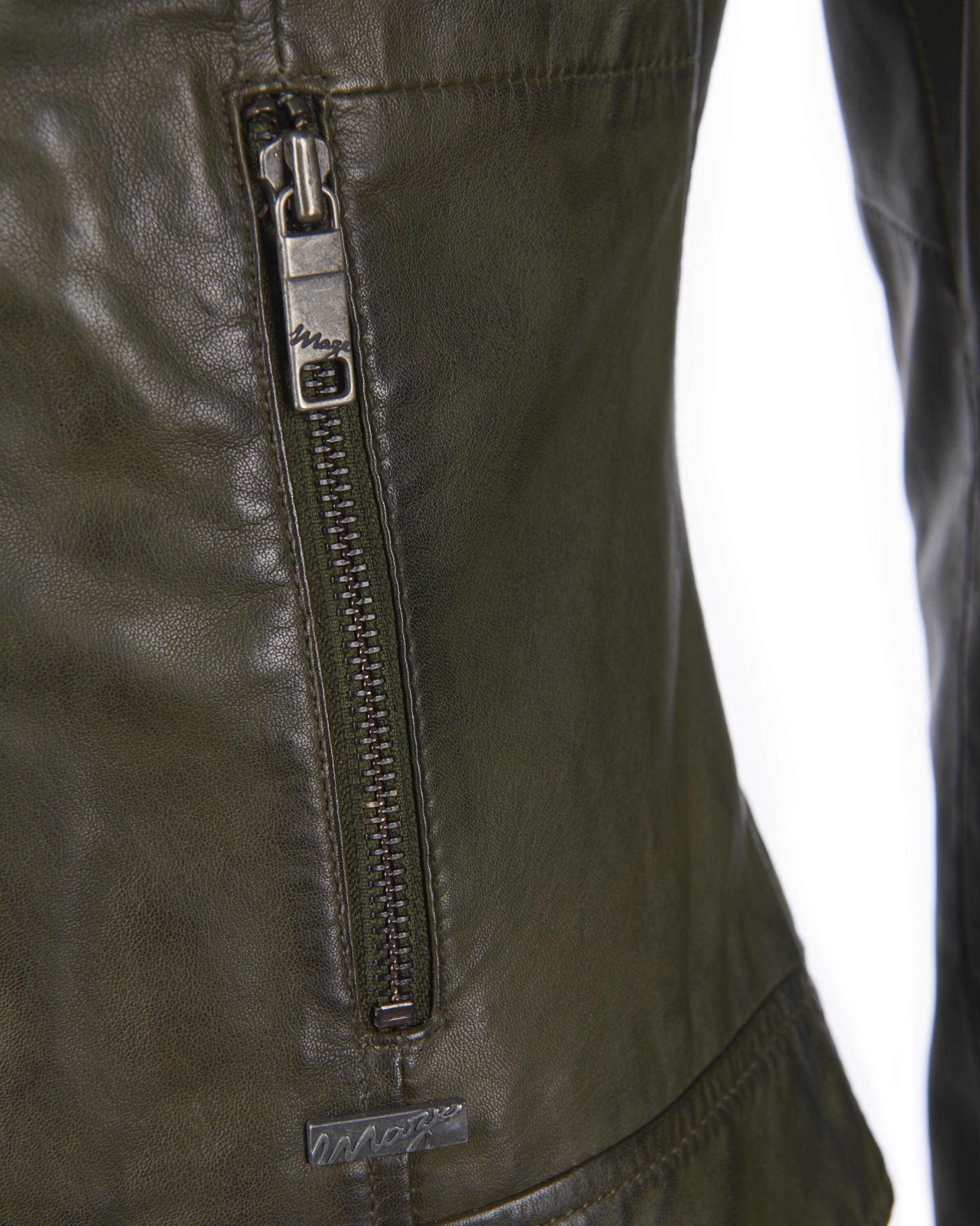 Maze Lederjacke 'Marcie' in Grün