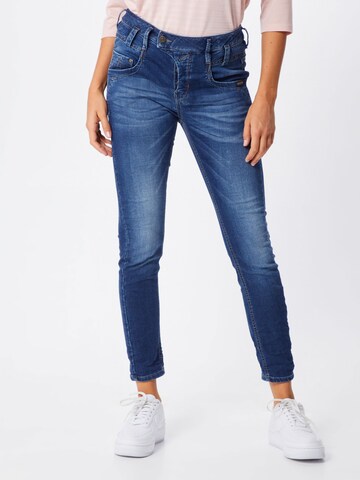 Slimfit Jeans 'Marge' de la Gang pe albastru: față