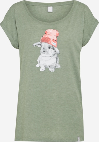 T-shirt 'It Hasi' Iriedaily en vert : devant