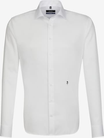 SEIDENSTICKER Slim fit Button Up Shirt in White: front