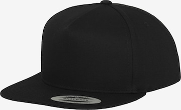 Cappello da baseball 'Classic 5' di Flexfit in nero: frontale