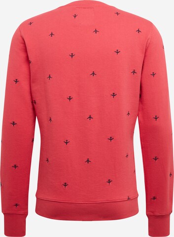 SuperdryRegular Fit Sweater majica 'Aoe Crew' - crvena boja