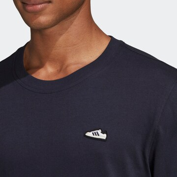 T-Shirt ADIDAS ORIGINALS en bleu : devant