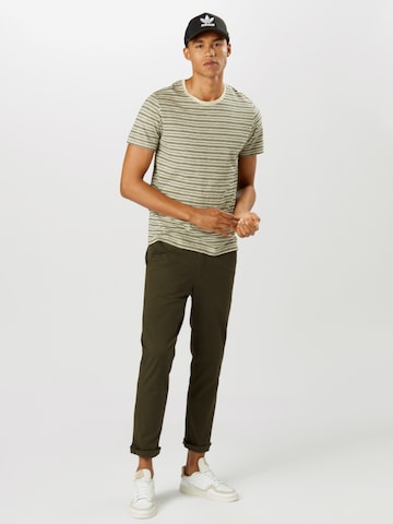 Coupe slim Pantalon chino 'Miles Flex' SELECTED HOMME en vert