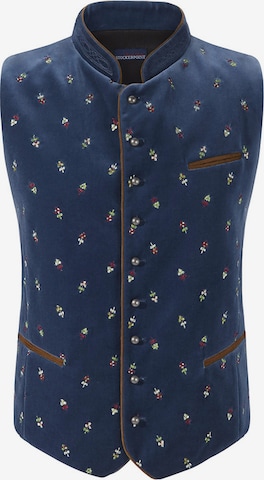 STOCKERPOINT Klederdracht gilet in Blauw: voorkant