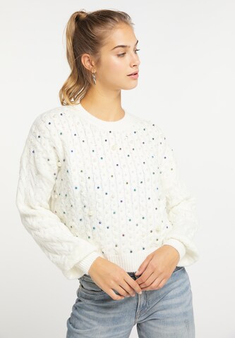 MYMO Sweater in White: front
