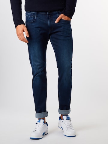 REPLAY Slimfit Jeans 'Anbass' in Blauw: voorkant