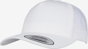 Cappello da baseball di Flexfit in bianco: frontale