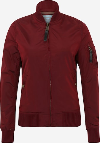 ALPHA INDUSTRIES Between-Season Jacket 'MA-1 TT WMN' in Red: front