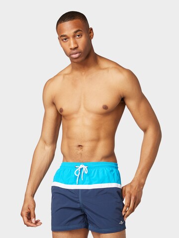 TOM TAILOR Regular Zwemshorts in Blauw